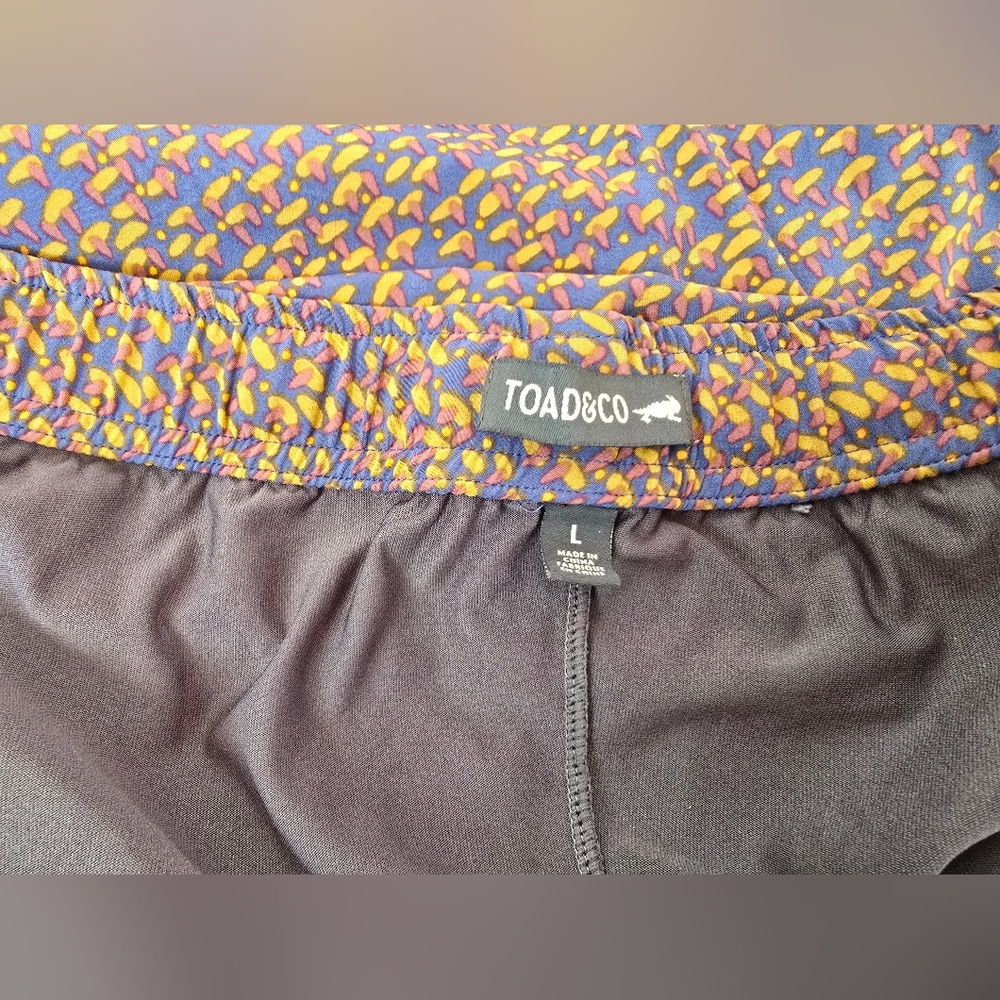 Toad&Co Geo Print Recycled Sunkissed Weekend Skort Large - Picture 10 of 13